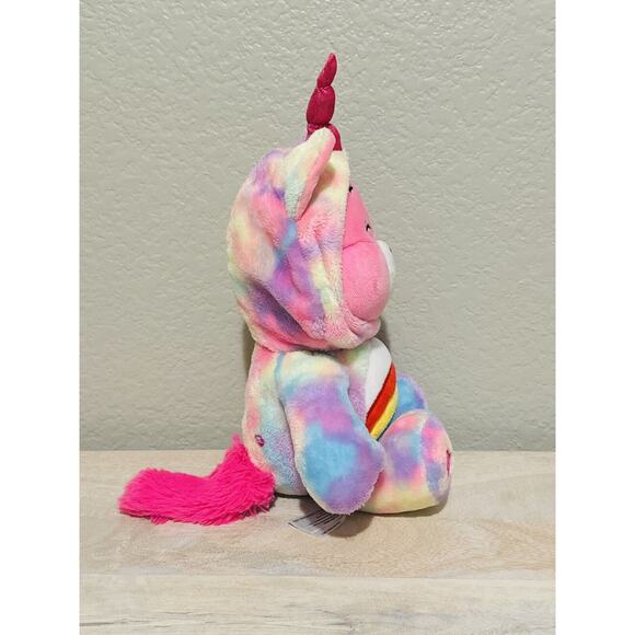 Care Bears 12” Cheer Bear Unicorn 2021 “Hoodie Friends” Pink Plush Toy - Picture 4 of 6